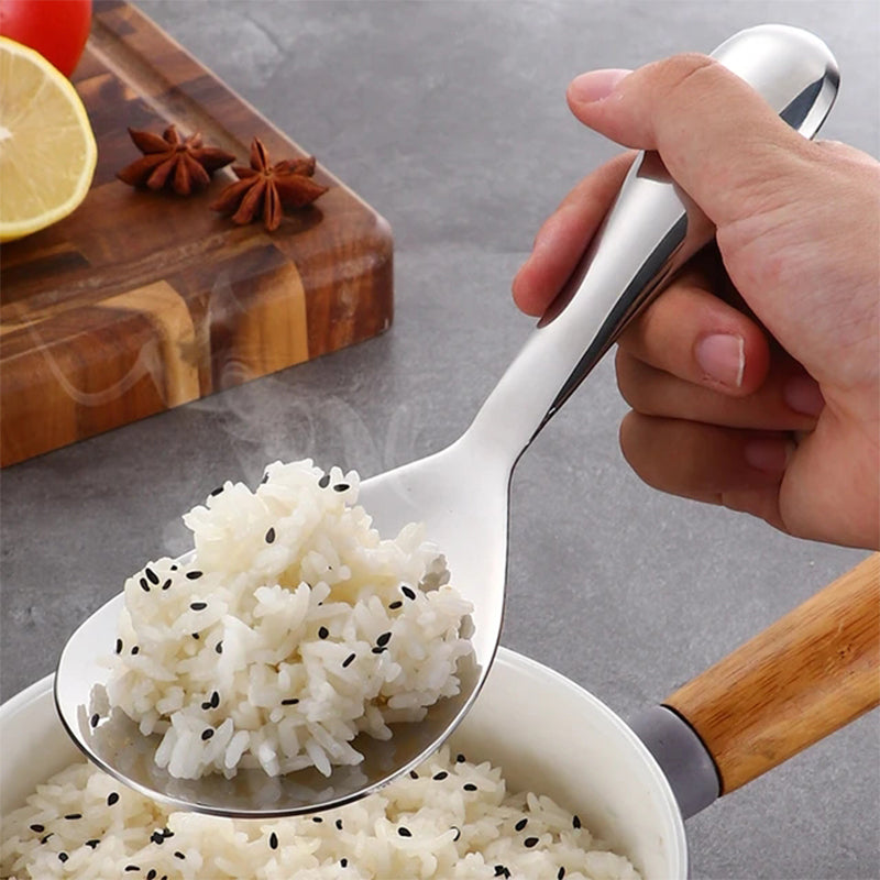 RiceBuddy - Robuuste stalen rijstlepel