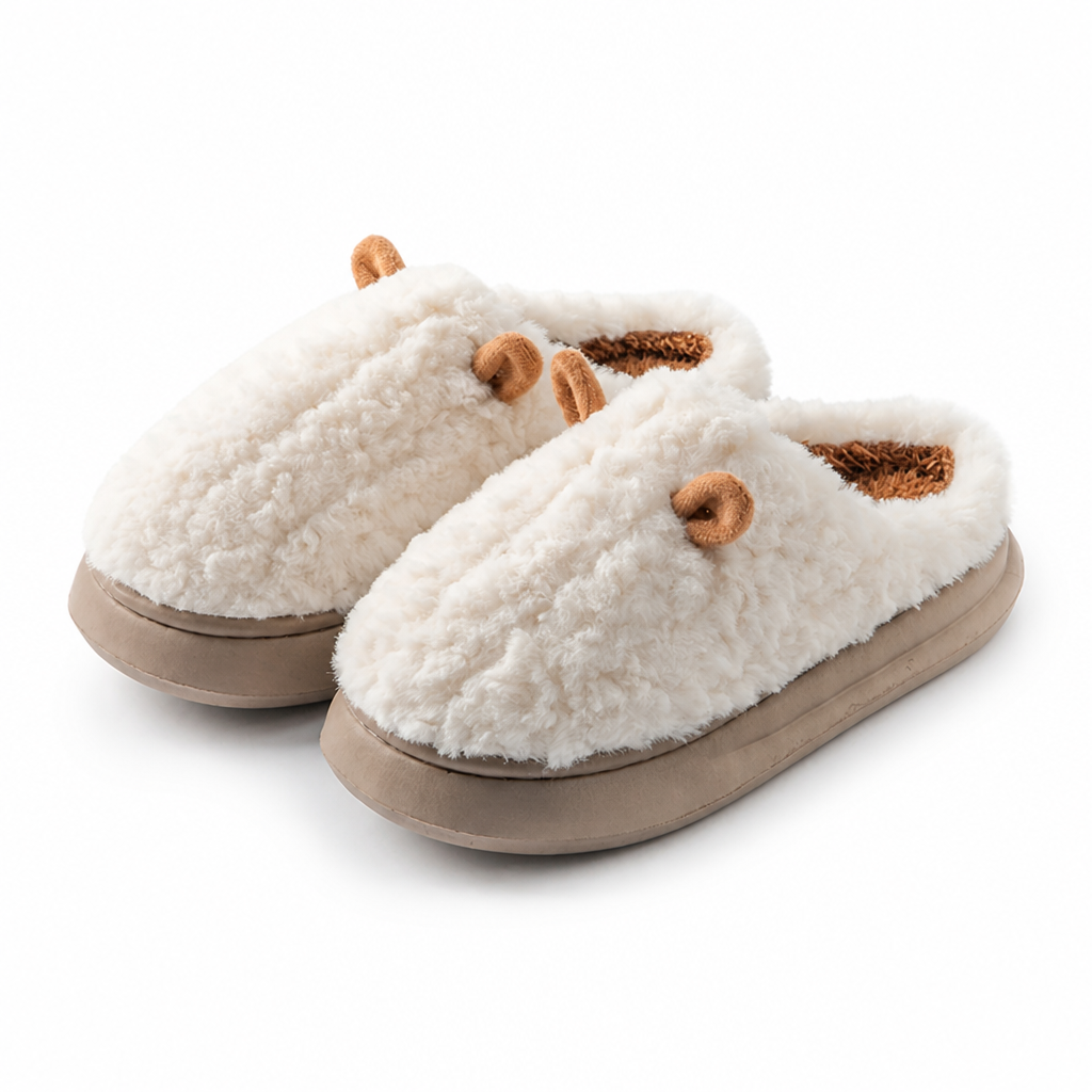Unisex wintersloffen | Pluche voering & memoryfoam | Antislipzool