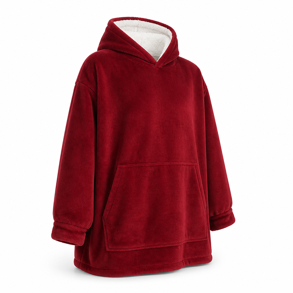 Dekenhoodie met ruime pasvorm en capuchon