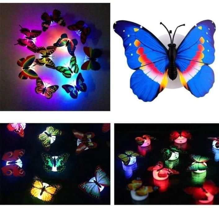 3D Vlinder LED Sprookjes Nachtlampje Decoratie