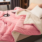 Flanel-fleece knuffeldeken geschikt voor bank, bed en fauteuil