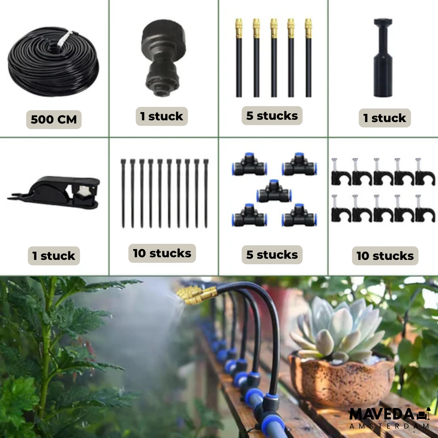 GardenGlow - Slimme tuinirrigatie & koelen met één druk op de knop