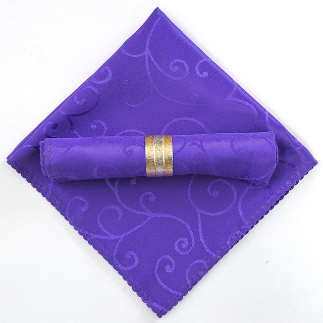 Tafelservetten | Jacquardstructuur | Polyester | 10-delige set