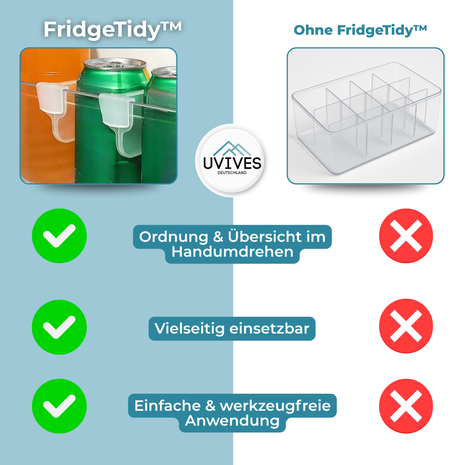 5+5 GRATIS | FridgeTidy - Geen chaos meer, alles op zijn plaats!