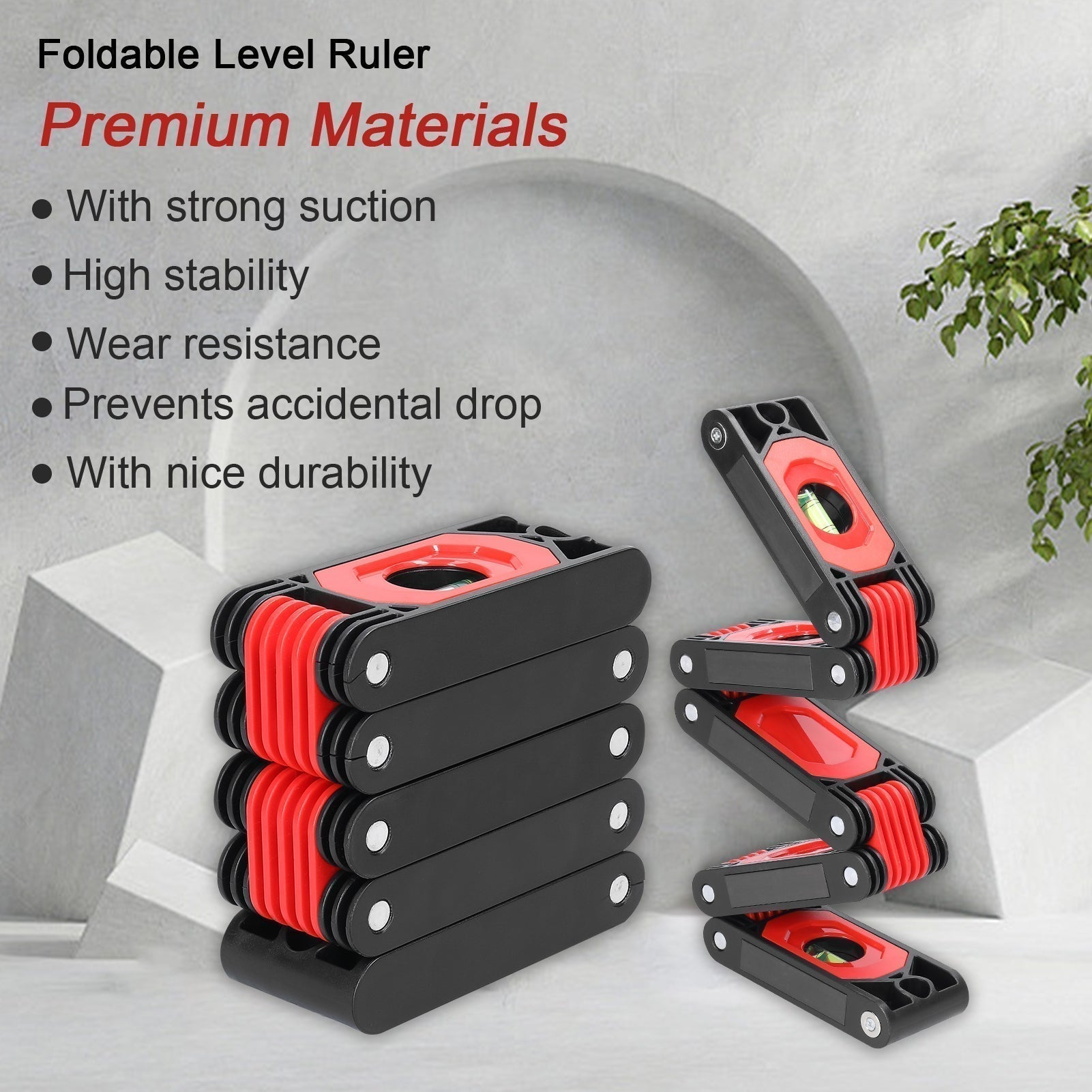 Multifunctionele Opvouwbare Waterpas voor Precieze Doe-Het-Zelf Projecten