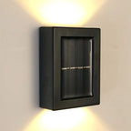 Solar wandlamp met dubbele schaduw