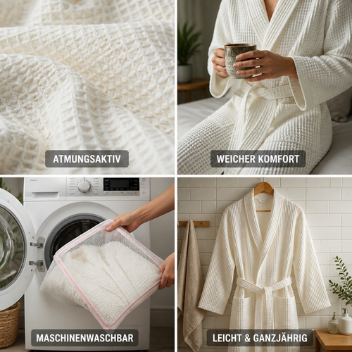 Lunavelo comfortabele badjas die licht aanvoelt na elke douche