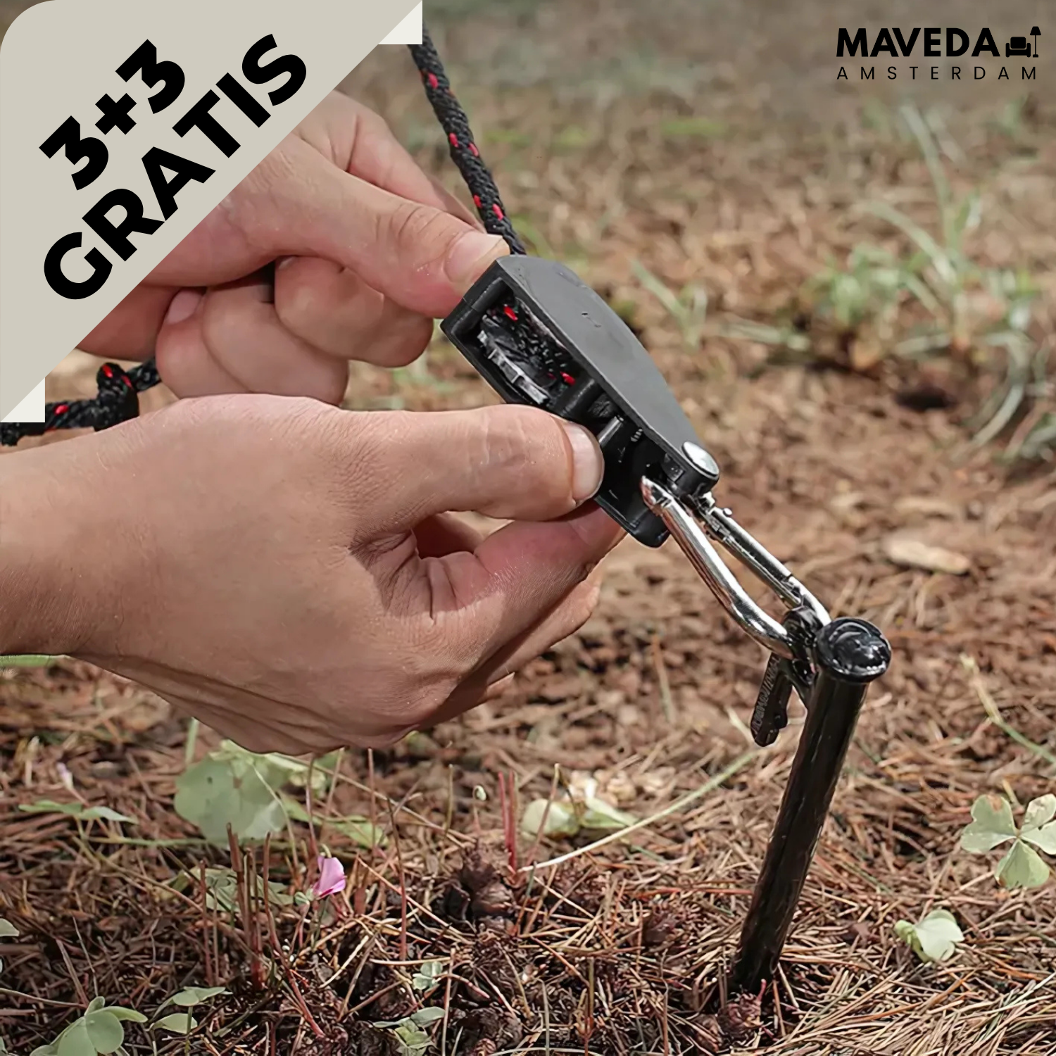 2+2 GRATIS | SureHold - Ultieme touwspanning voor kamperen & outdoor