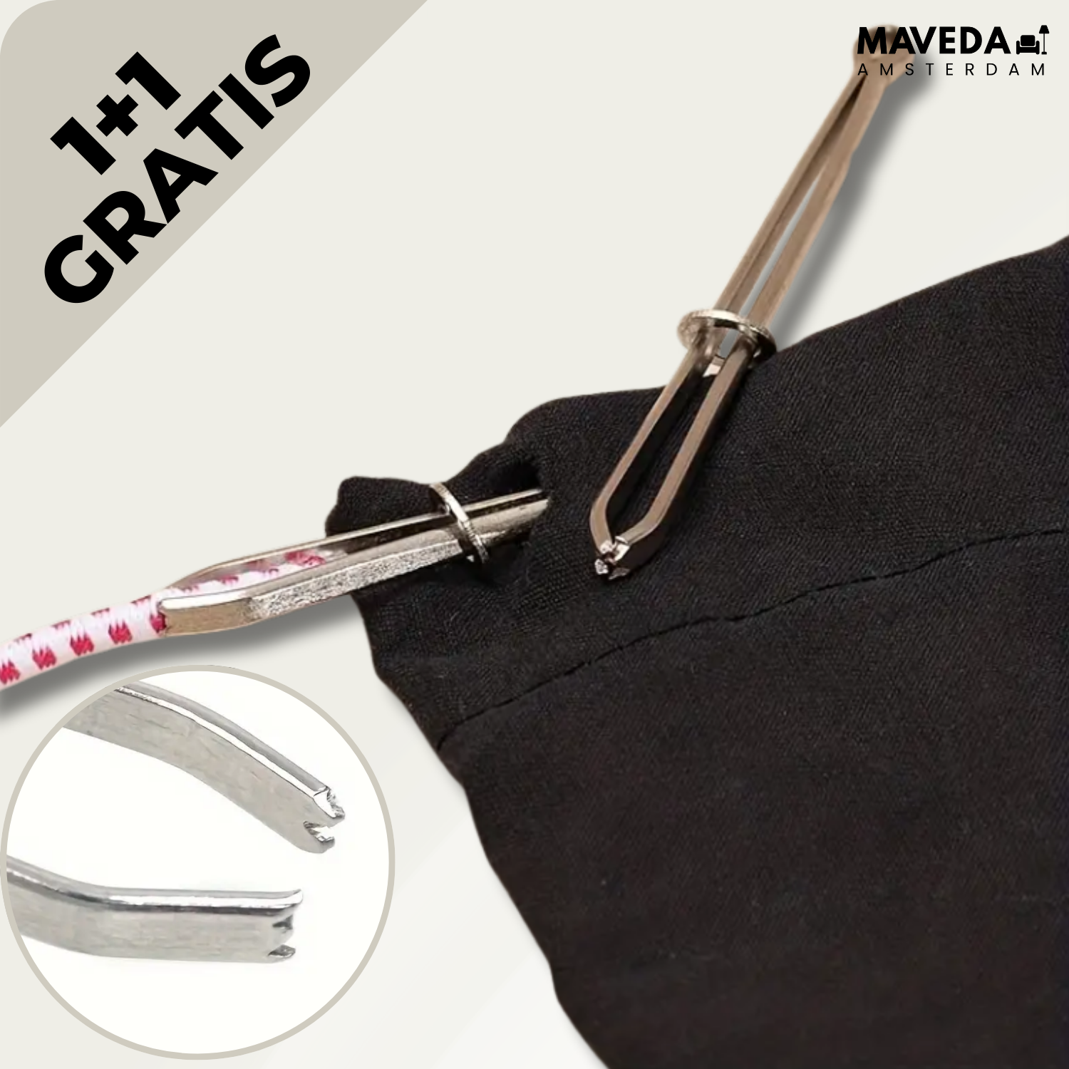 1+1 GRATIS | RopeClipper - DIY touw rijgklem