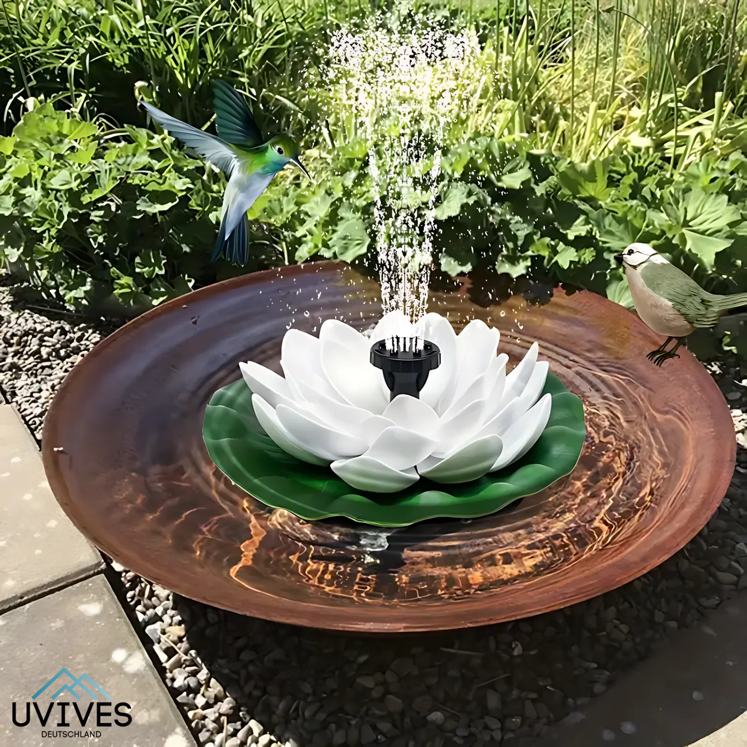 SunFlow™ - Magische fontein op zonne-energie voor je tuin