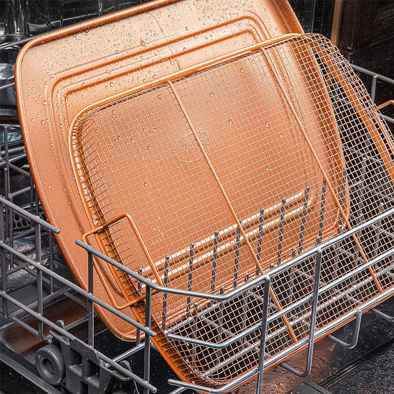 AirCrisp - Frituurmandje en opvangbakje met antiaanbaklaag
