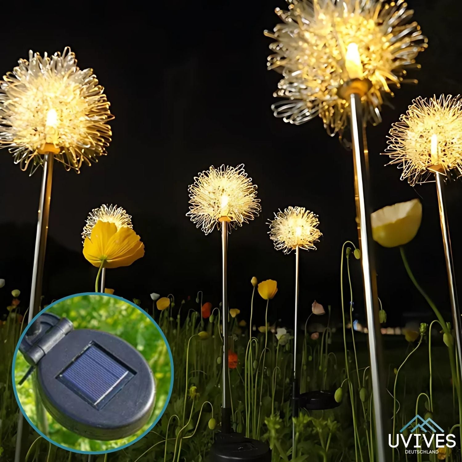 DandeLight™ - Waterdichte tuinlamp op zonne-energie in paardenbloemmotief