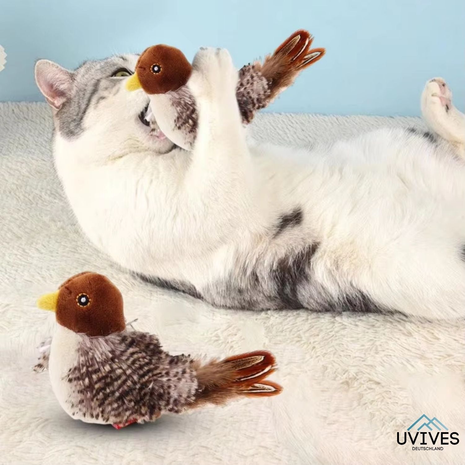 PurrTweet™ - Interactief tsjilpend vogelspeeltje voor katten