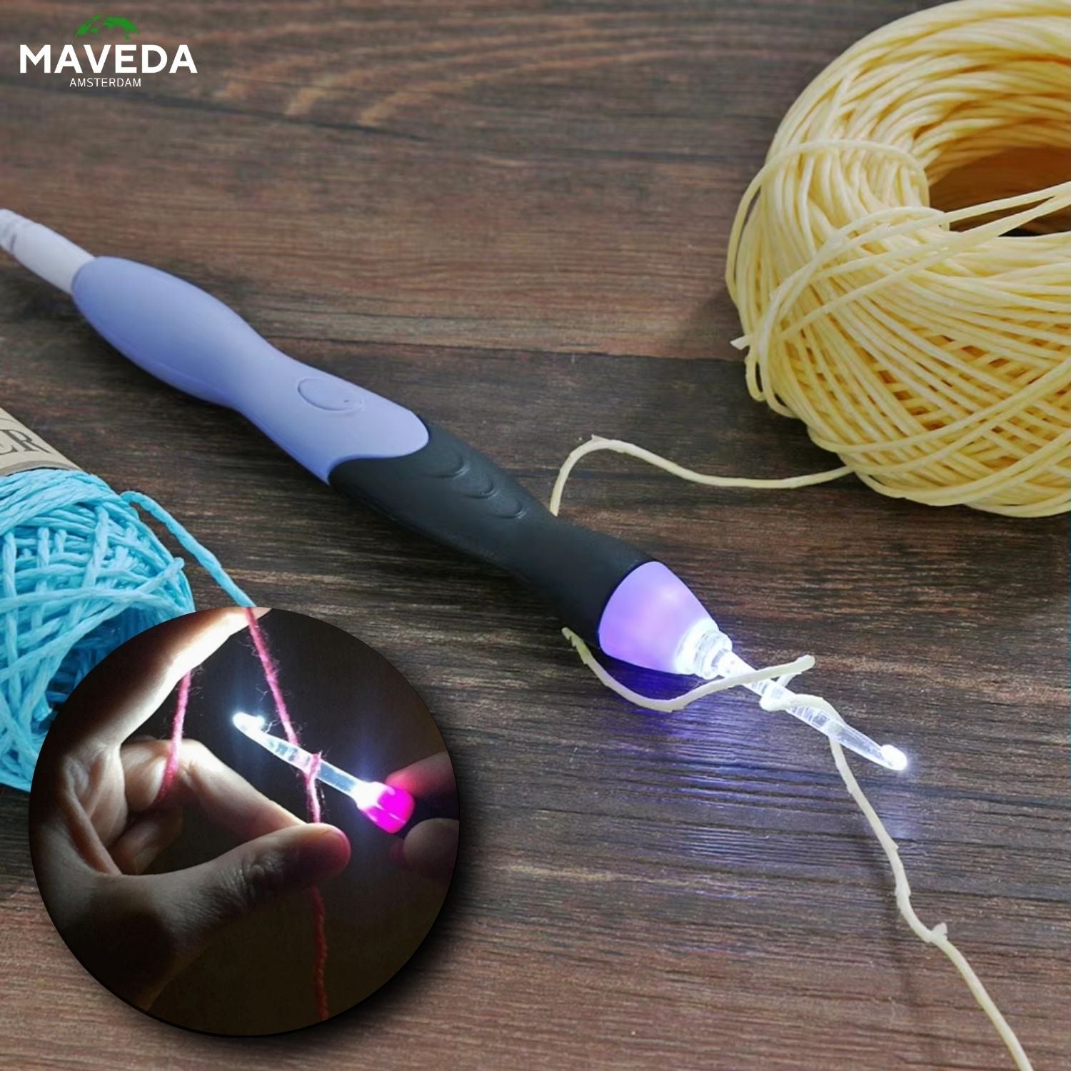 BrightLoop™ - Oplaadbare lichtgevende haaknaaldenset [Laatste dag korting]