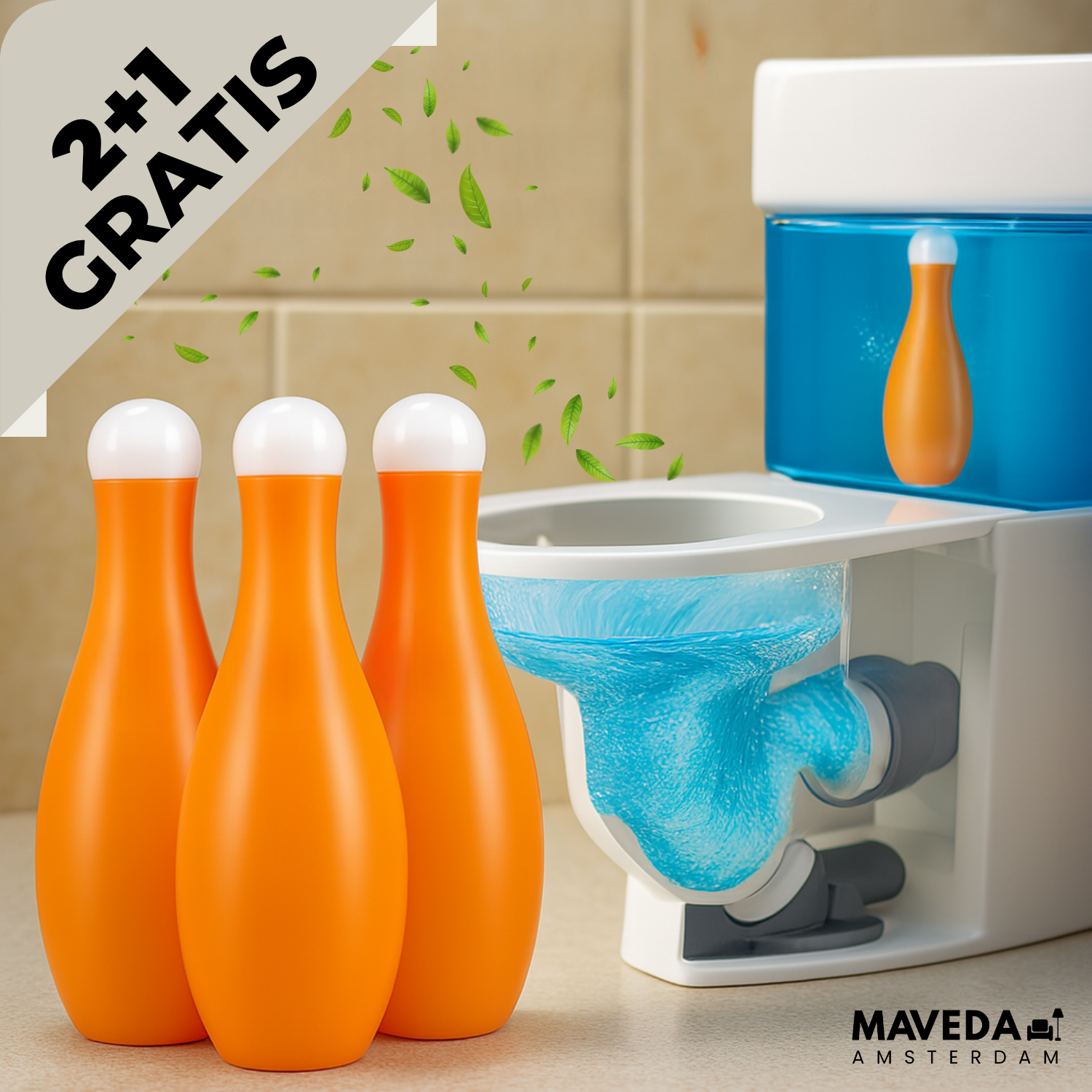 2+1 GRATIS | ToiletBright - Krachtige reiniging bij elke spoeling!