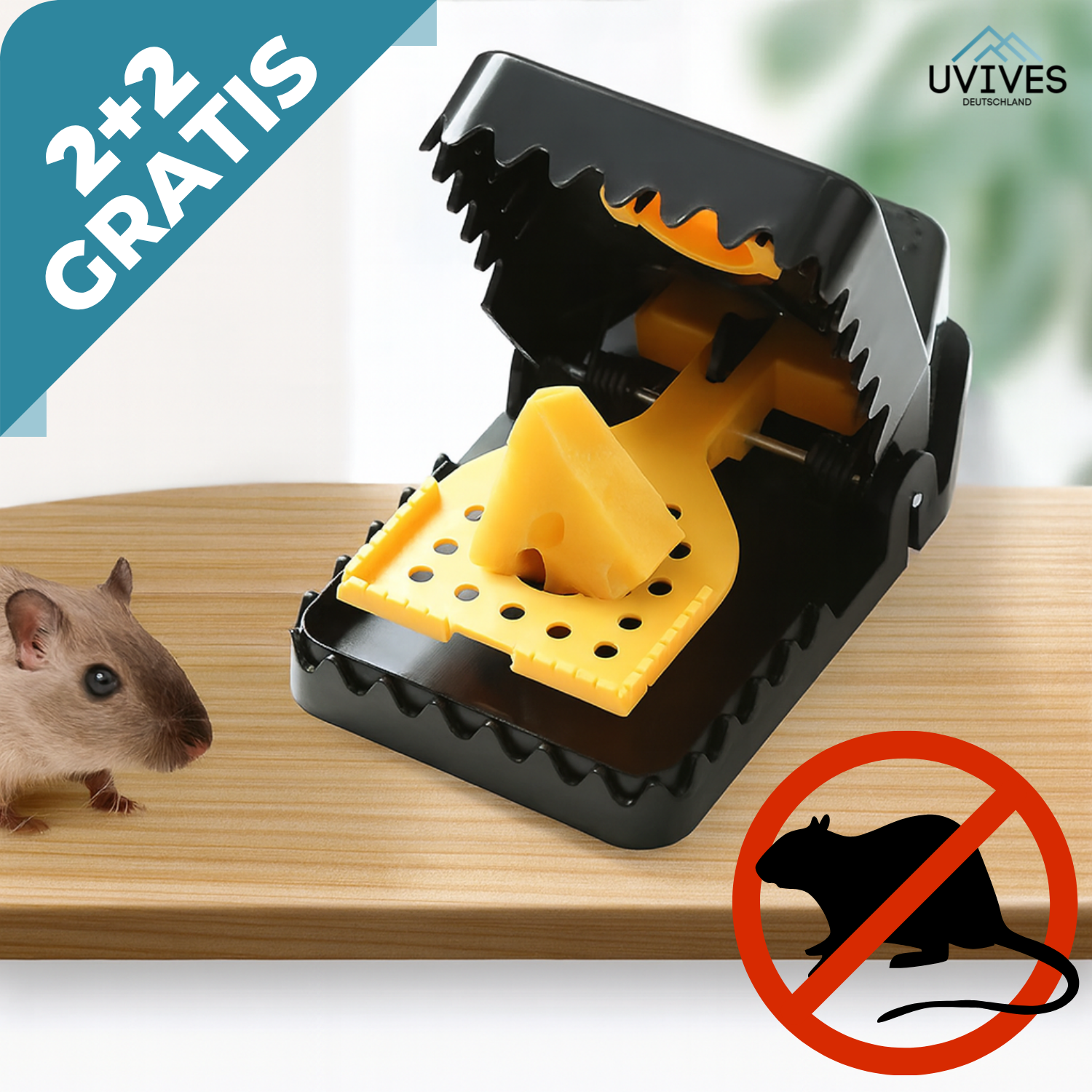 2+2 GRATIS | SnapGuard – Vangt muizen en ratten binnen enkele seconden en zonder gif!