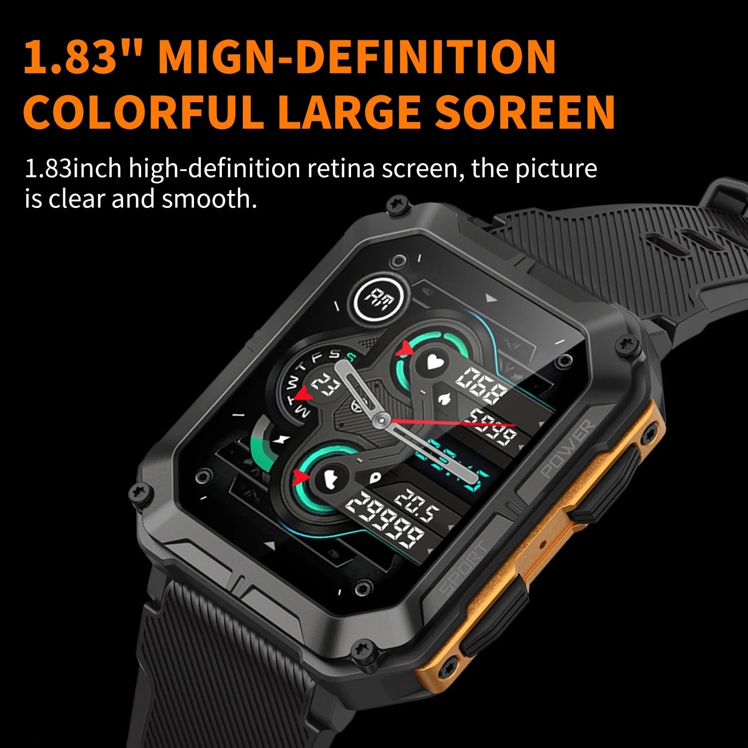 Robuuste Galaxy-geïnspireerde smartwatch voor actieve levensstijlen