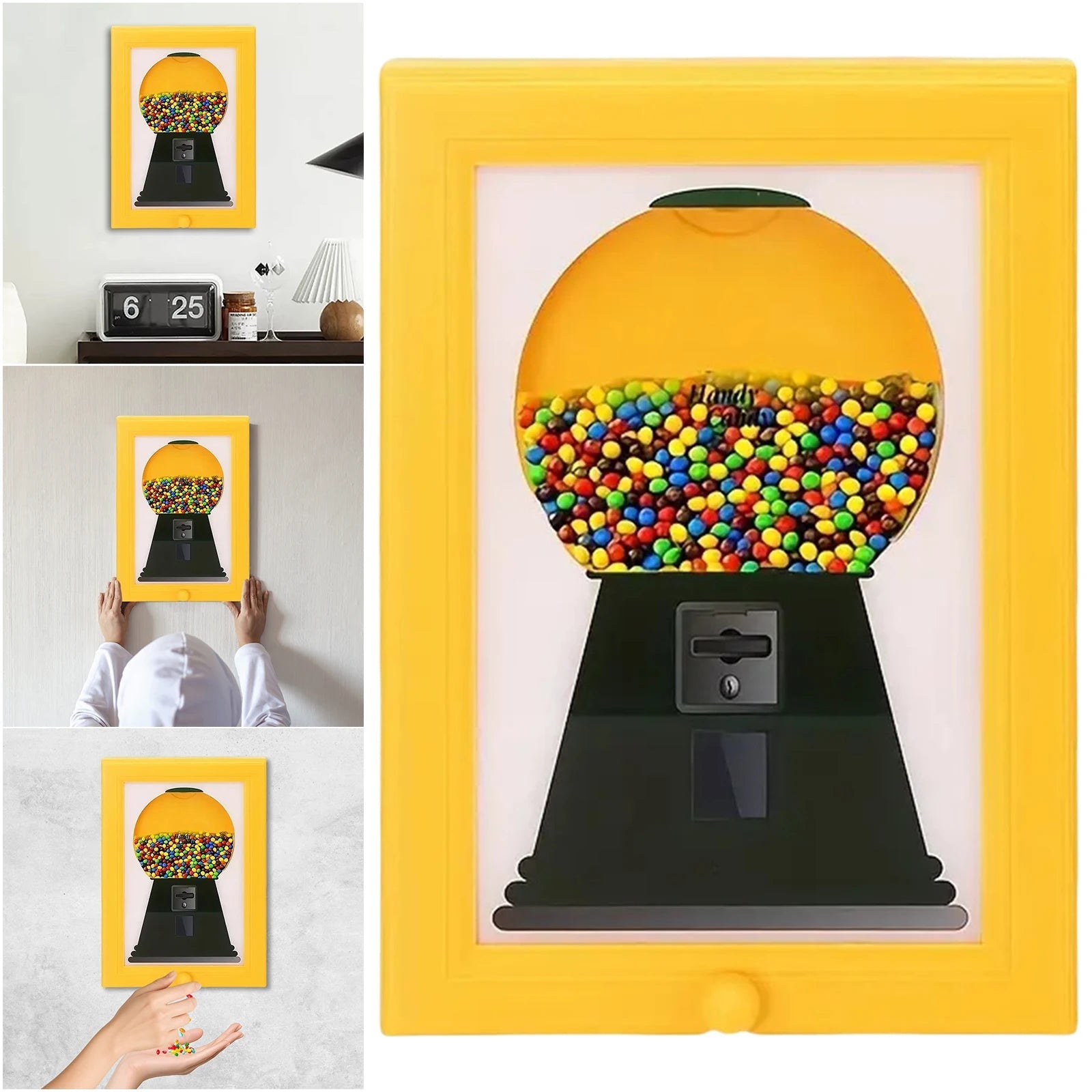 Vrolijk gekleurd resin statement lijstje