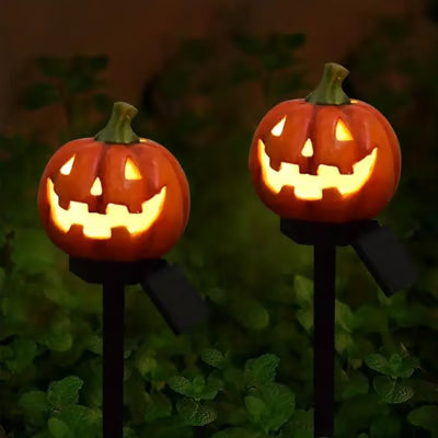 Zonnepompoenlantaarn Buiten Halloweendecoratie met Warme Gloed