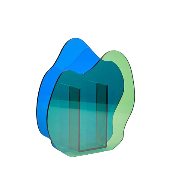 Moderne Sculpturale Acrylvaas voor Woondecoratie