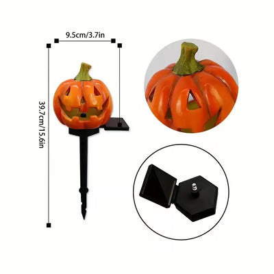 Zonnepompoenlantaarn Buiten Halloweendecoratie met Warme Gloed