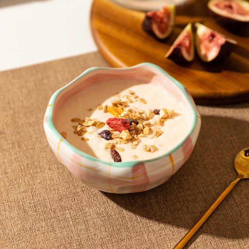 Handgemaakte keramische misosoepkom voor dagelijks gebruik