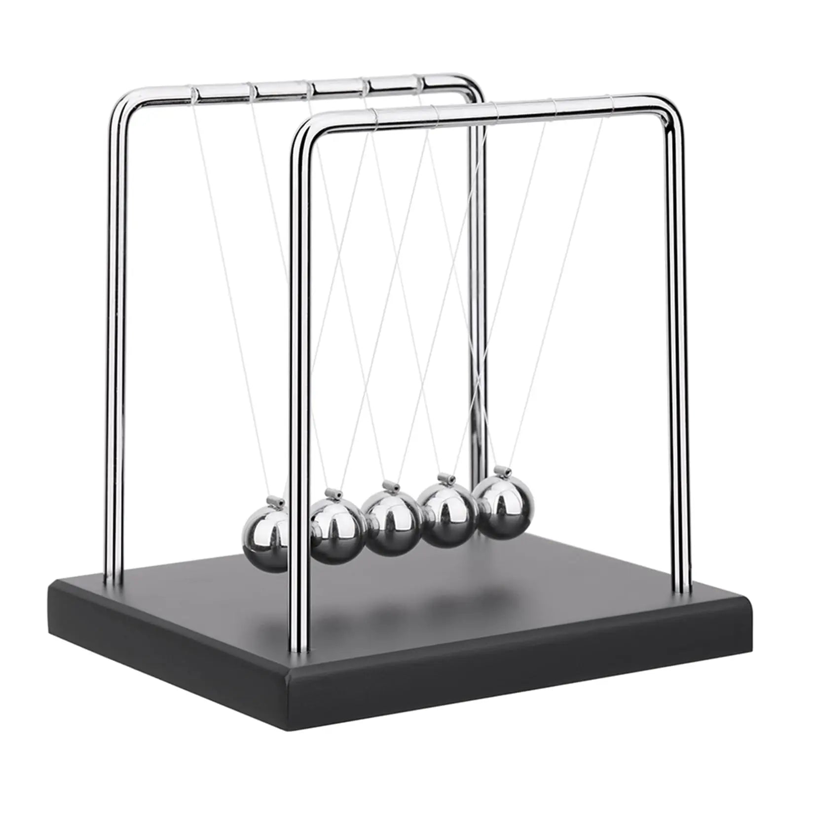 Kinetische Newton Pendule Balance Ballen Staal & Hout Woondecoratie