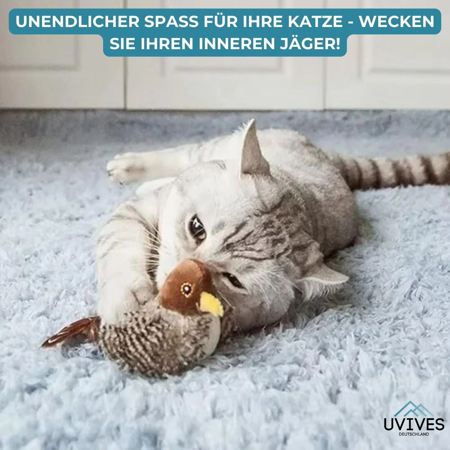 PurrTweet™ - Interactief tsjilpend vogelspeeltje voor katten