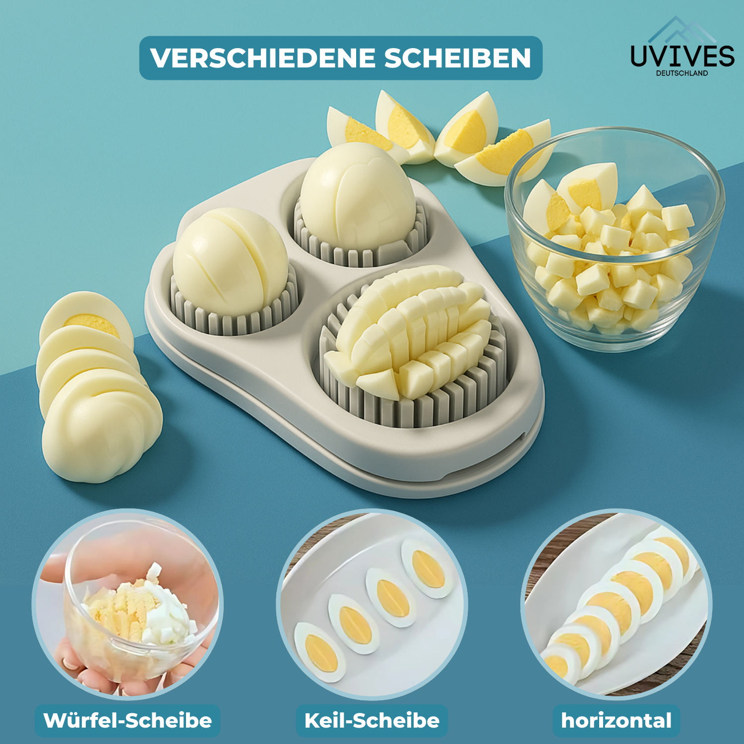 EggChop™ - Multifunctionele 3-in-1 eiersnijder