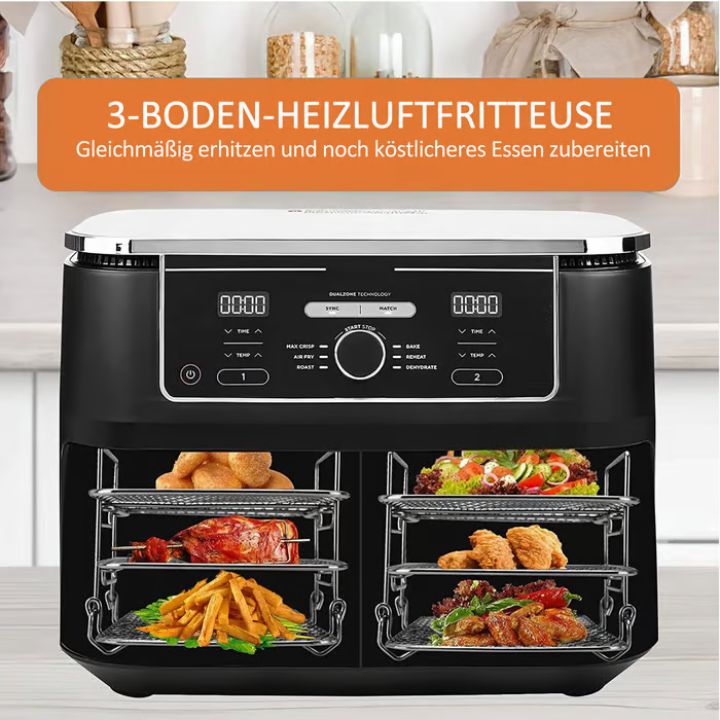 GrillStack - Meer ruimte in de airfryer, meer genot op het bord