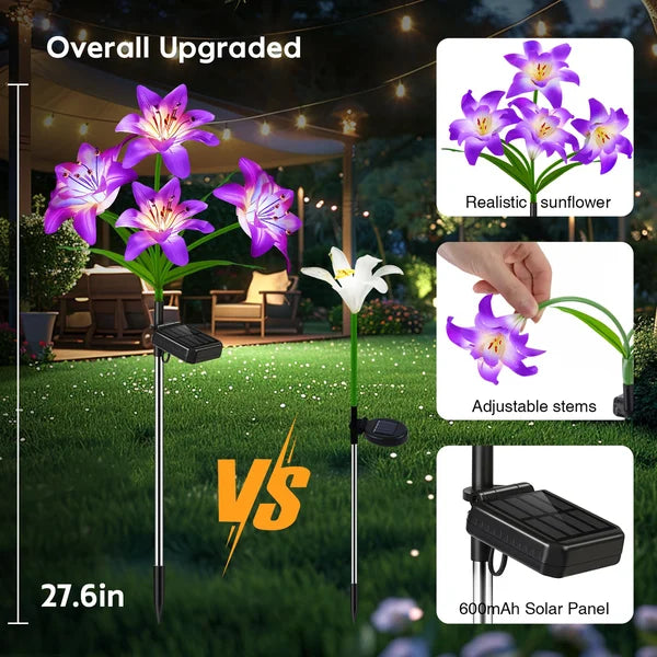 SolarBlossom - Magische tuinlamp met bloemmotief