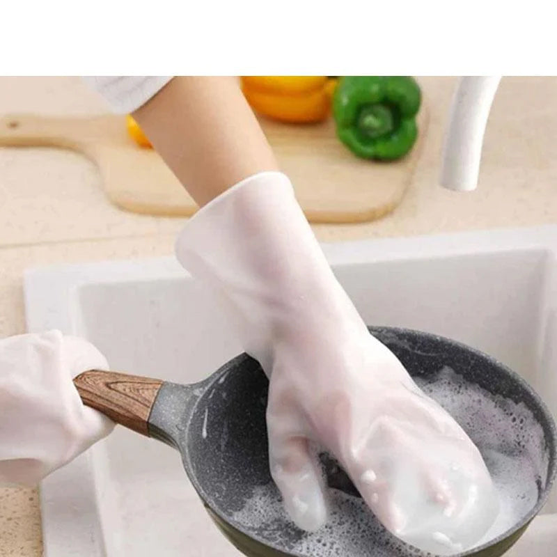 DishwashingGloves - Herbruikbare siliconen afwashandschoenen (1 set) [Laatste dag korting]