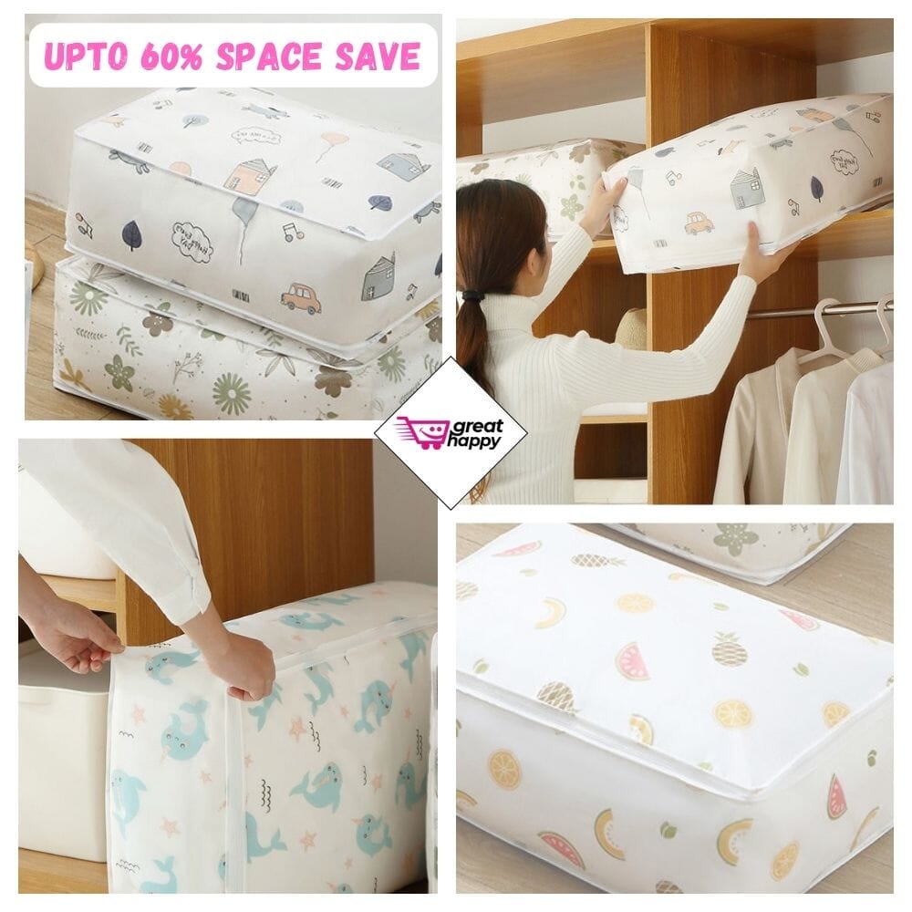 2+1 GRATIS | SpacioBag - Multifunctionele stofbeschermende opbergtas - groot formaat