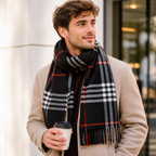 Extra lange fleece sjaal van Veylora los gedragen rond de nek
