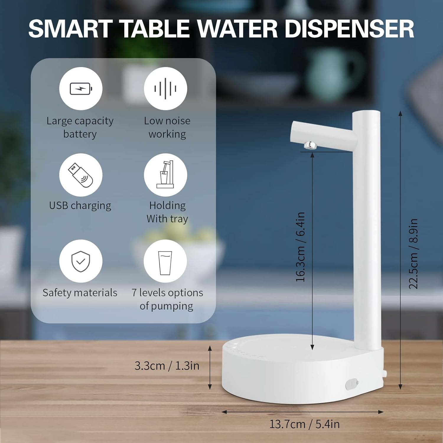 Stijlvolle intelligente tafelwaterdispenser