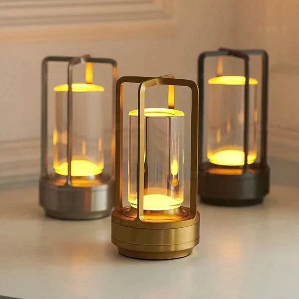 Kristallen Tafellamp | Touchbediening | 3 Lichtstanden | USB-oplaadbaar
