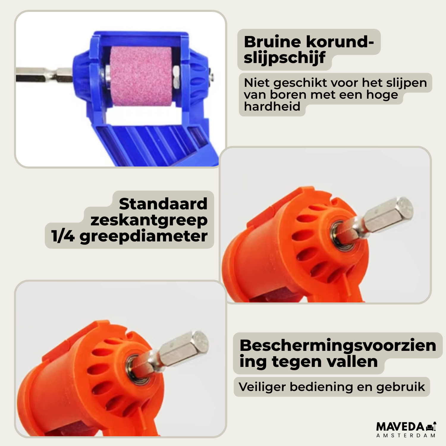 DrillSharp - De praktische boorslijper voor thuis & in de werkplaats