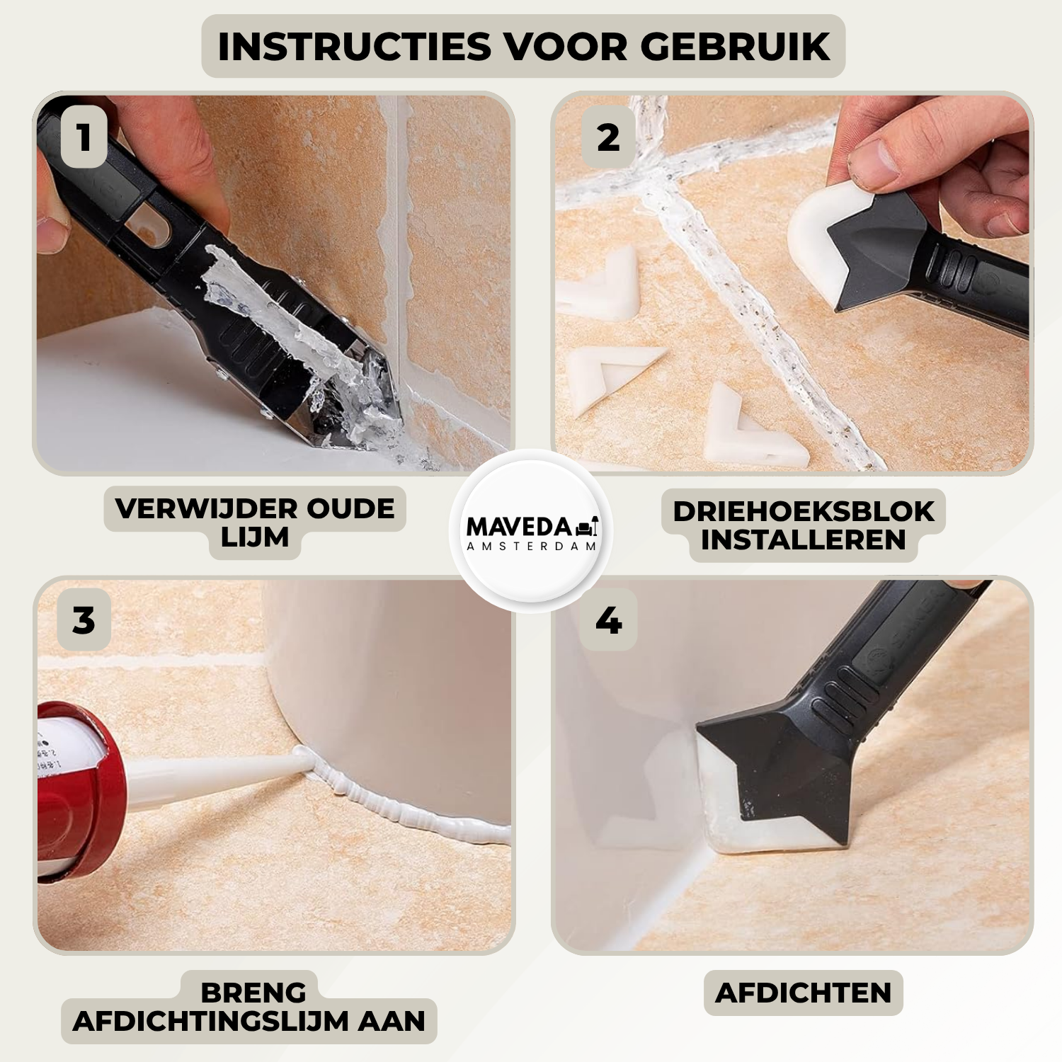 1+1 GRATIS | SealProKit - Verwijder oude kit als een professional!