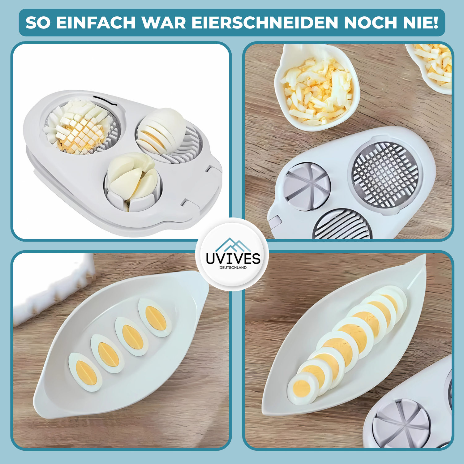 EggChop™ - Multifunctionele 3-in-1 eiersnijder