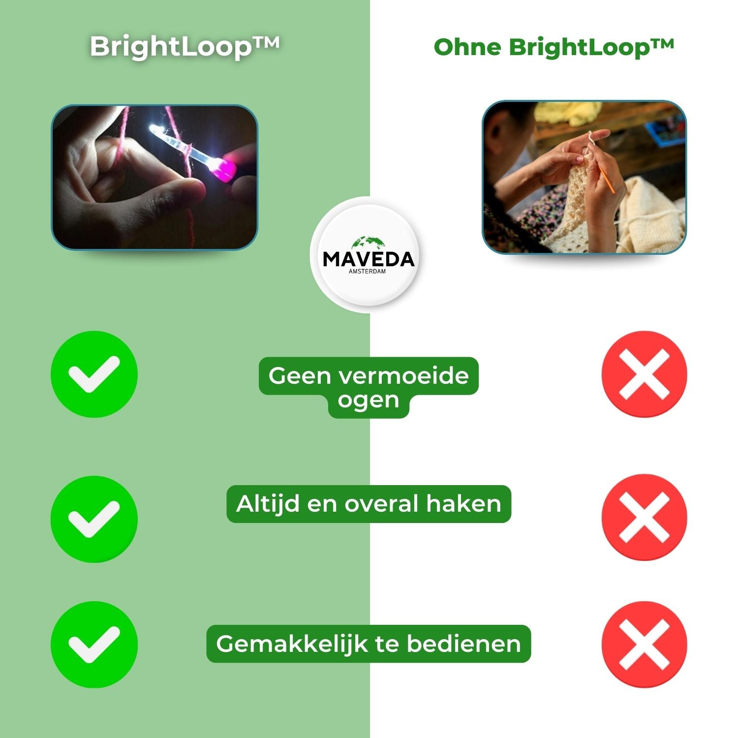 BrightLoop™ - Oplaadbare lichtgevende haaknaaldenset [Laatste dag korting]