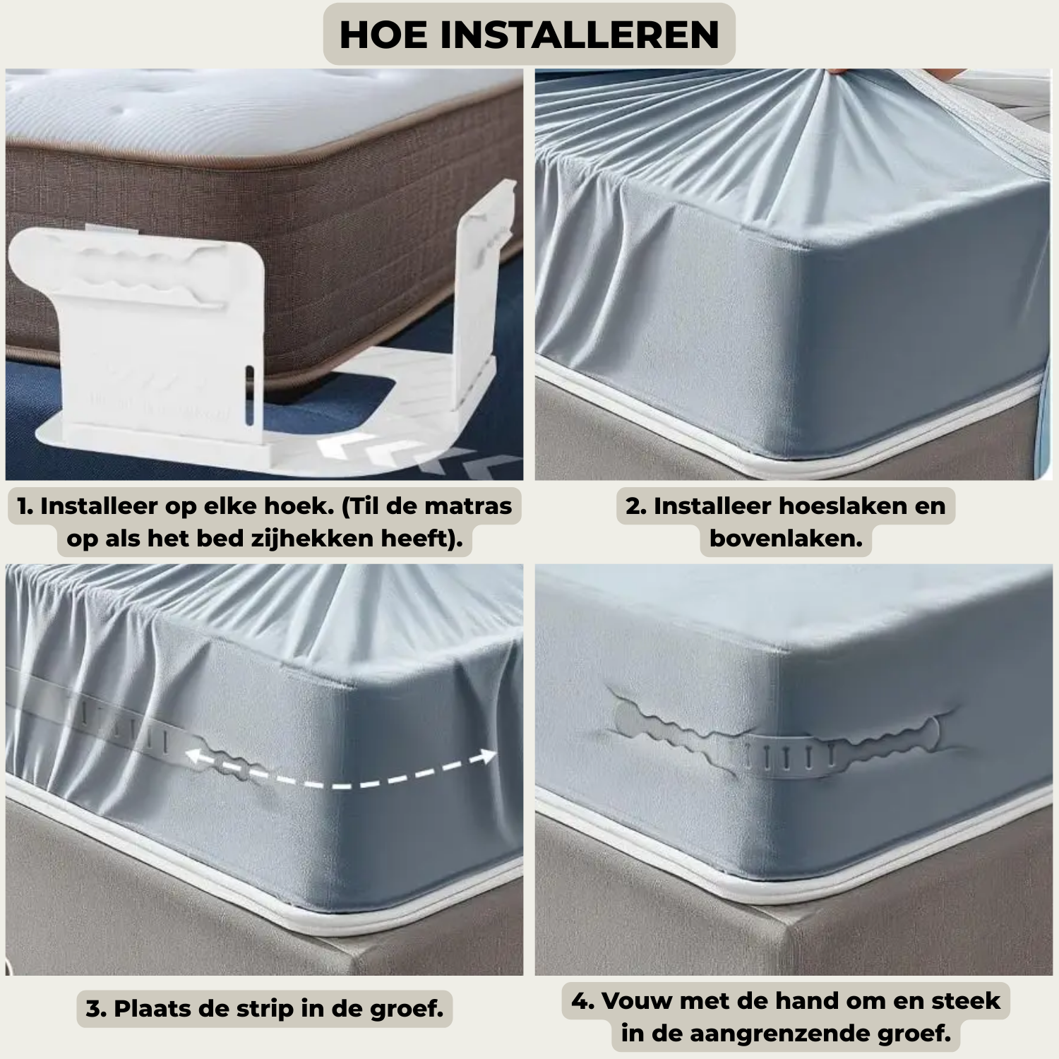 3+3 GRATIS | SheetSecure™ - Keine losen Laken mehr beim Schlafen