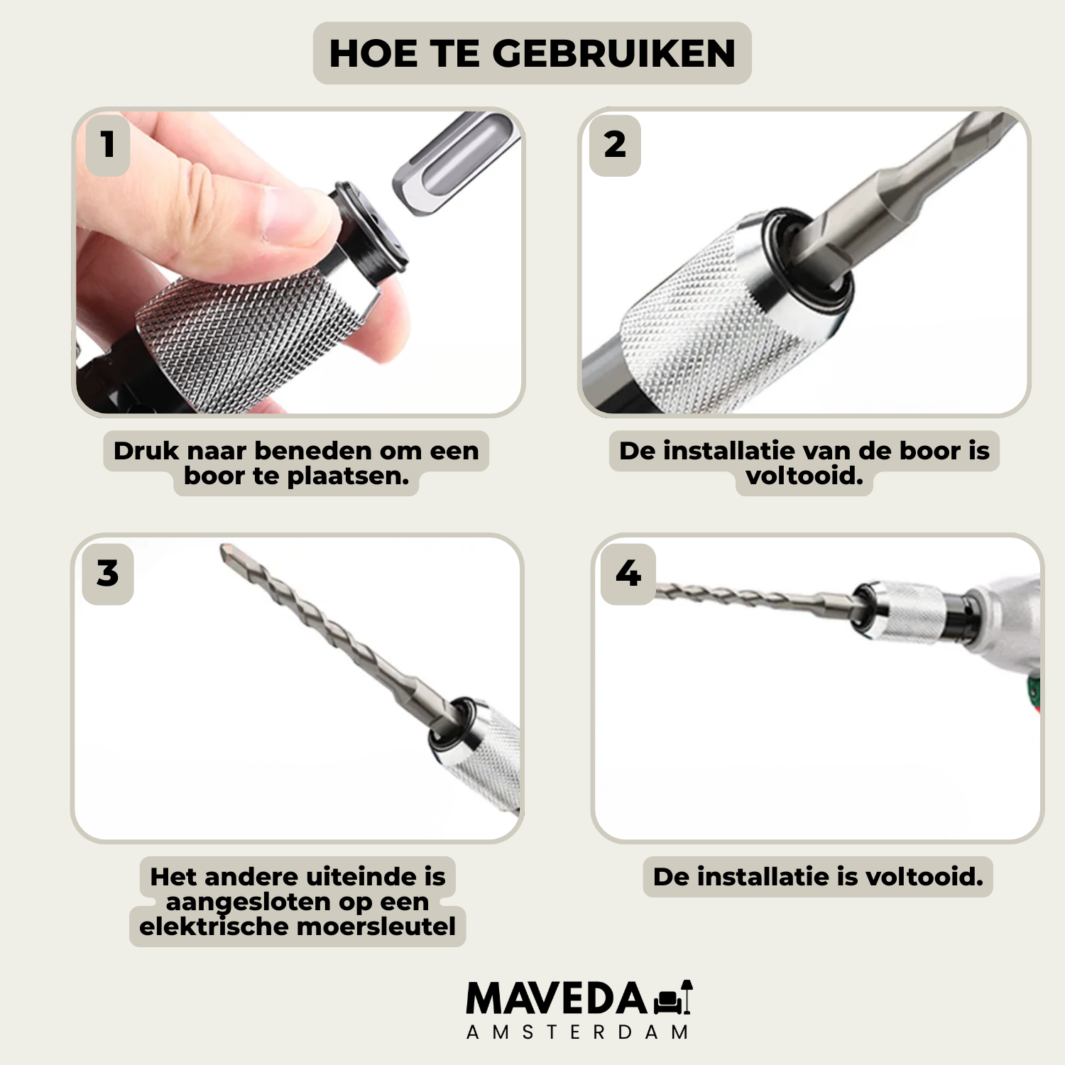 PowerDrill - Verandert je slagmoersleutel in een boorhamer
