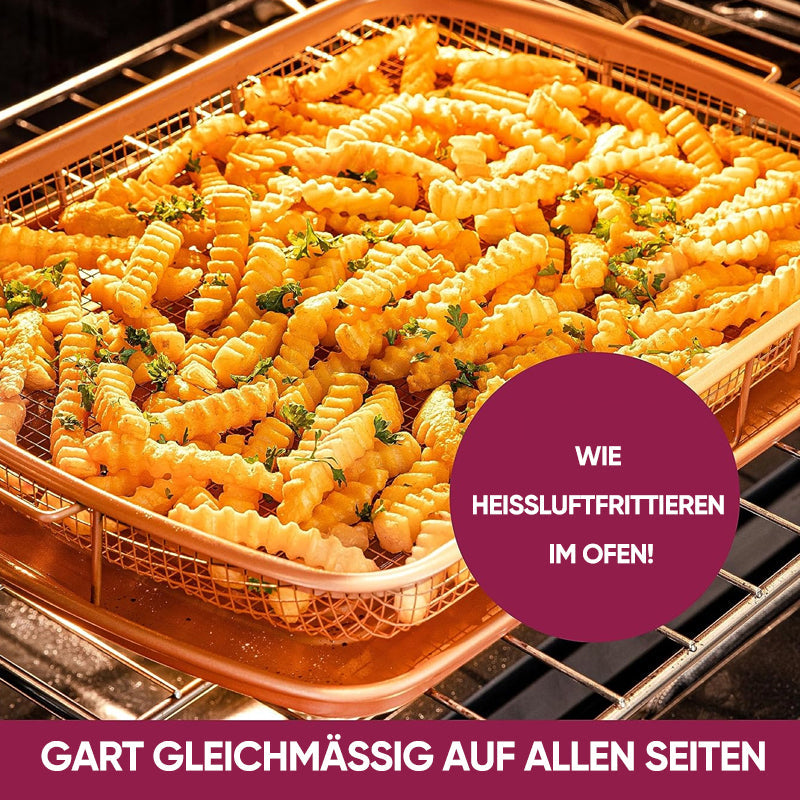 AirCrisp - Frituurmandje en opvangbakje met antiaanbaklaag
