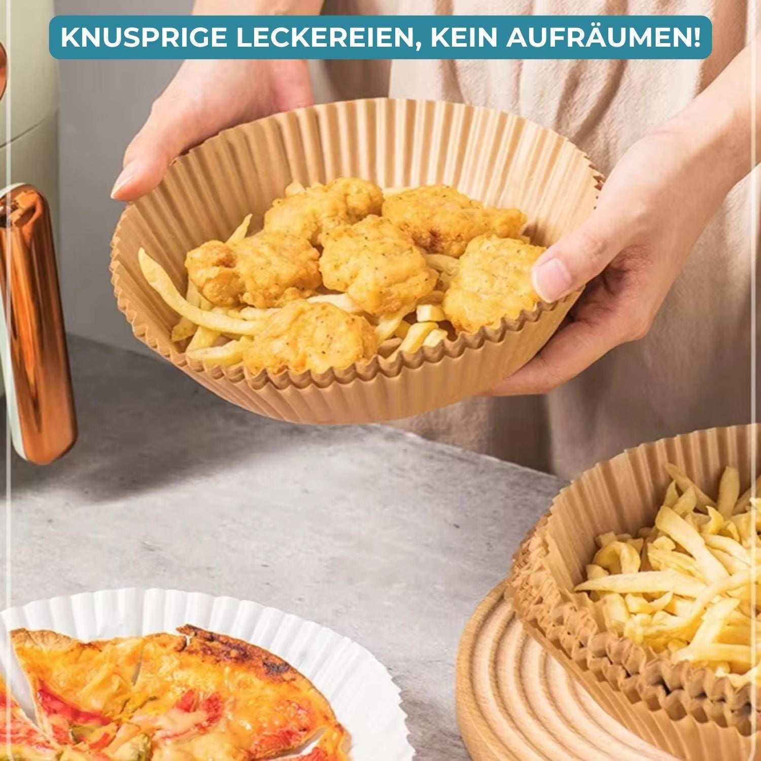 25+25 GRATIS | CleanFry™ - AirFryer bakjes