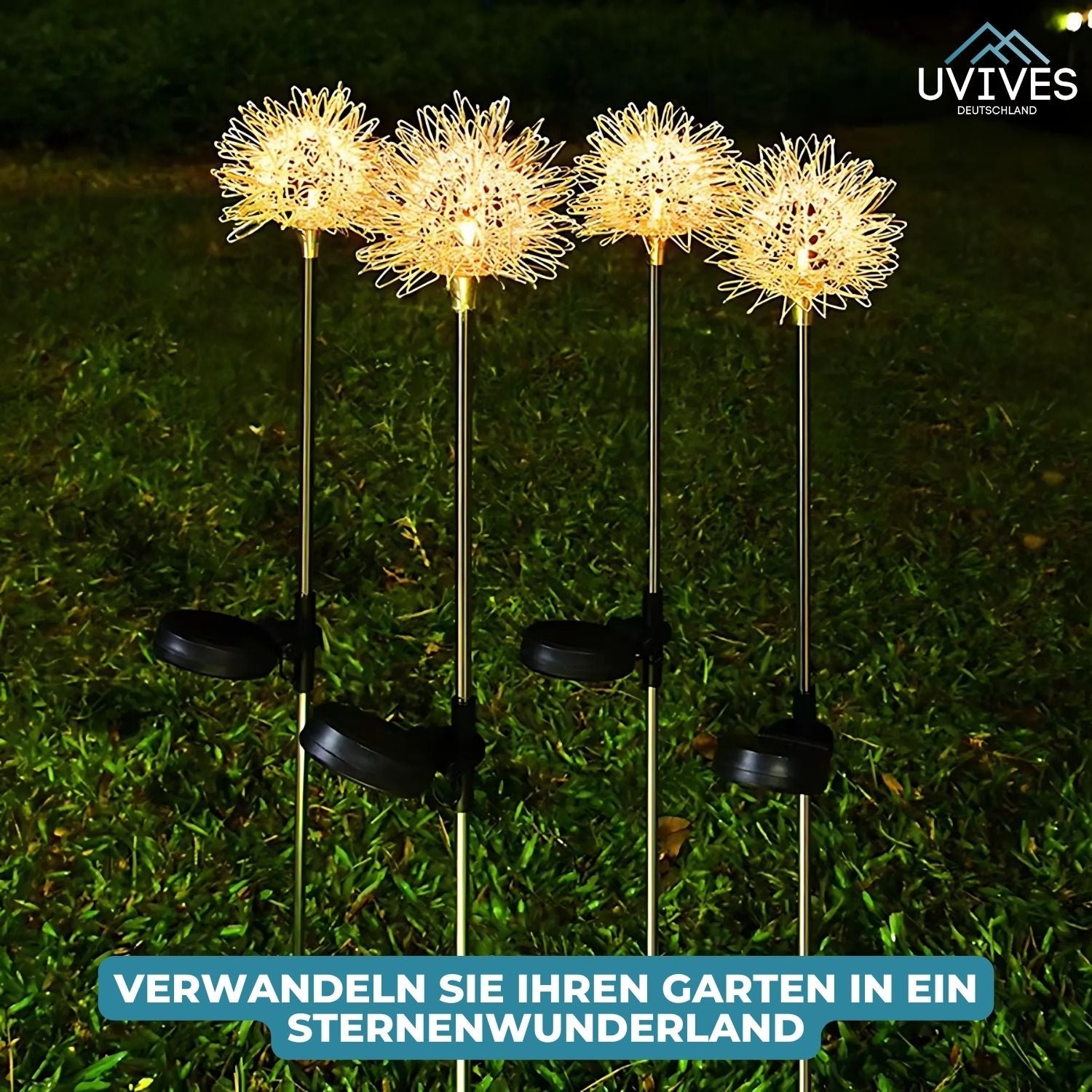 DandeLight™ - Waterdichte tuinlamp op zonne-energie in paardenbloemmotief