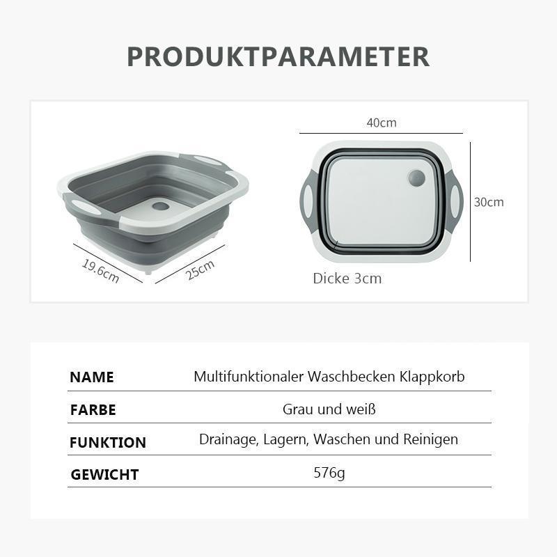 50% KORTING | SlicingBasket - Multifunctionele snijplanken en opvouwbare afdruipmand