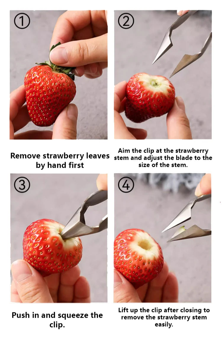 Multi-functionele fruit- en groentestverwijderaar clip tool