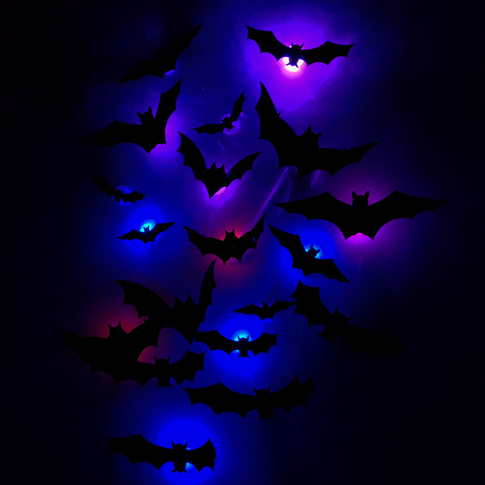 Griezelige Halloween LED 3D Vleermuis Wanddecoratie