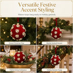 Kerstballen met schuimkern als stijlvolle boomversiering