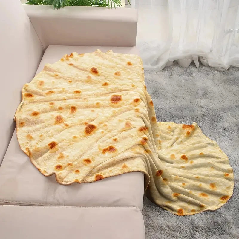 Zachte Warme Flanellen Tortilla Deken voor Gezellig Thuis en Reizen